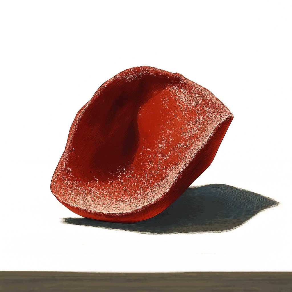 Crystallised rose petal